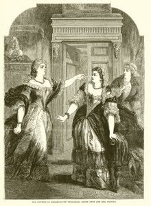 Die Herzogin von Marlborough tadelt Königin Anne und Mrs. Masham von English School
