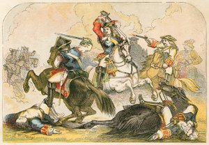 Der Herzog von Marlborough in der Schlacht von Ramilies von English School