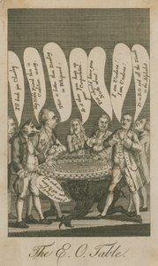 Der E O Tisch; Karikatur von English School