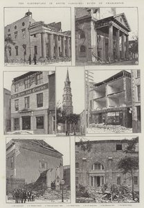 Das Erdbeben in South Carolina, Ruinen von Charleston (Gravur)
