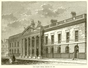 Das East India House im Jahr 1803 von English School