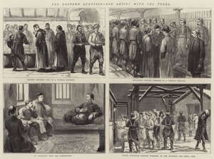 Die orientalische Frage, unser Künstler bei den Türken (Gravur) von English School