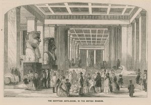Der ägyptische Vorraum im British Museum von English School