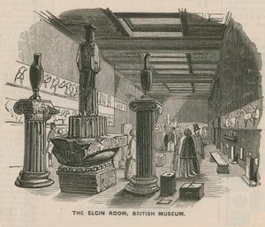 Der Elgin-Raum im British Museum von English School