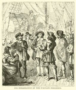 Die Einschiffung der Puritaner verboten von English School