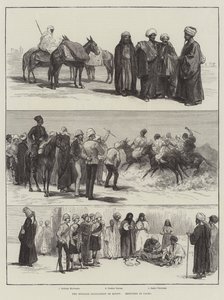 Die englische Besetzung Ägyptens, Skizzen in Kairo (Stich) von English School