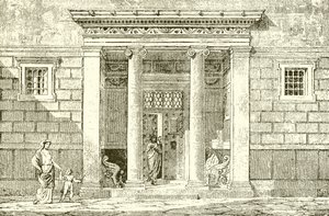 Der Eingang zu einem Adelsanwesen in Athen