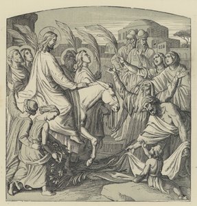 Der Einzug in Jerusalem (Gravur) von English School