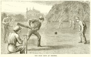 Die Eton-Jungen beim Cricket