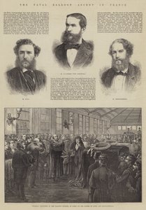 Der tödliche Ballonaufstieg in Frankreich (Stich)