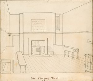 Die Prügelabteilung im Newgate-Gefängnis