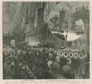 Der Trauergottesdienst für den verstorbenen Lord Shaftesbury in Westminster