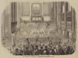 Das Begräbnis von Alexander von Humboldt im Dom, Berlin von English School