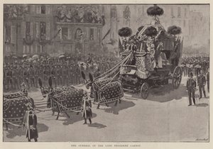 Das Begräbnis des verstorbenen Präsidenten Carnot (Lithografie) von English School