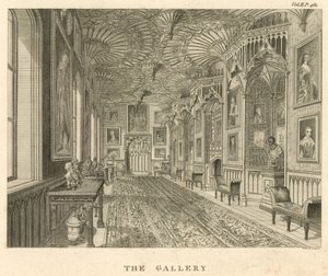 Die Galerie in Strawberry Hill, Twickenham, London von English School