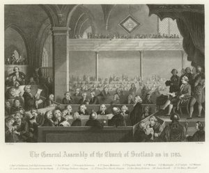 Die Generalversammlung der Kirche von Schottland, 1783