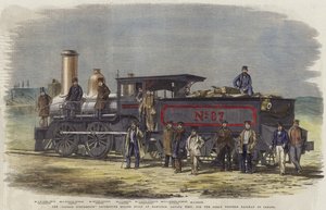 Die George Stephenson Lokomotive gebaut in Hamilton von English School