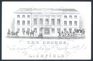 The George, Handels- und Familienhotel, Visitenkarte von English School