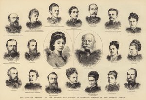Die "Goldene Hochzeit" des Kaisers und der Kaiserin von Deutschland, Mitglieder der kaiserlichen Familie
