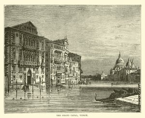 Der Canal Grande, Venedig von English School
