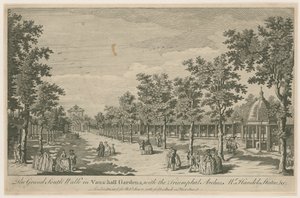 Der große Südgang in den Vauxhall Gardens von English School