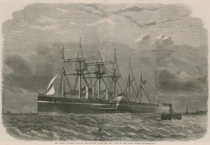 Die Great Eastern verlässt Southampton Water für ihre erste Reise nach New York von English School