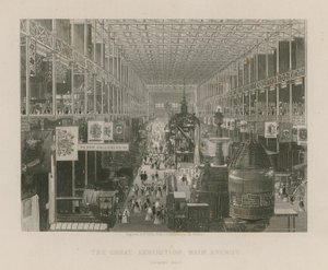Die Große Ausstellung, Hauptallee, Blick nach Osten von English School