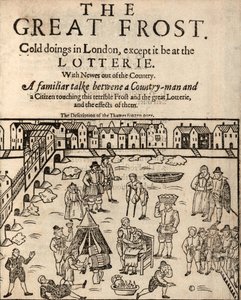 Der Große Frost, London, 1608 von English School