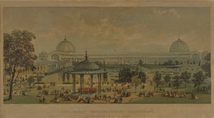 Die Große Internationale Ausstellung, gesehen von den Horticultural Gardens, 1851 von English School