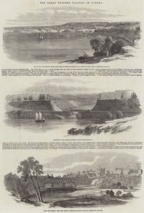 Die Great Western Railway von Kanada (Gravur) von English School