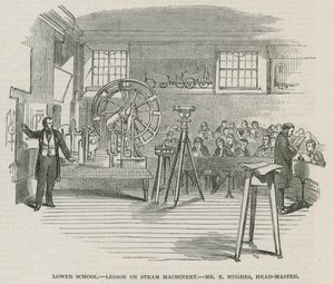 Die Greenwich Royal Hospital Schulen; Untere Schule: Unterricht über Dampftechnik