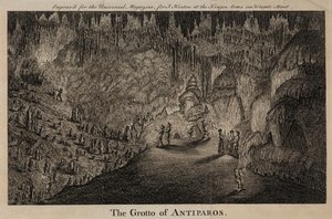 Die Grotte von Antiparos, Griechenland von English School