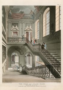 Die Halle und Treppe, British Museum