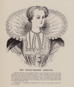 Herzförmige Frisur (Gravur) von English School
