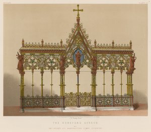 Der Hereford-Bildschirm von Skidmores Art Manufactory Company, Coventry von English School