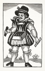 Die Geschichte von Tom Long dem Träger, Illustration aus Chap-books des achtzehnten Jahrhunderts von John Ashton, veröffentlicht 1882