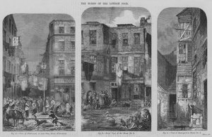Die Häuser der Londoner Armen (Gravur) von English School