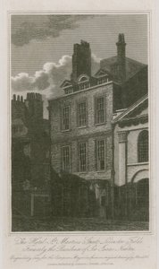 Das Hotel, St Martins Street, Leicester Square, London; ehemals die Residenz von Sir Isaac Newton von English School