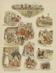 Der Jagdtag (Chromolithographie)
