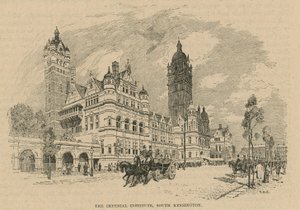Das Imperial Institute des Vereinigten Königreichs, der Kolonien und Indiens, South Kensington, London von English School