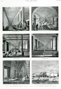 Der indochinesische Opiumhandel: Notizen in einer Opiumfabrik in Patna, aus The Graphic, 1882