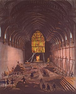 Das Innere der Westminster Hall, 1834