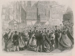 Die Internationale Ausstellung; Eine Szene in der Nähe der östlichen Kuppel am Schlusstag von English School