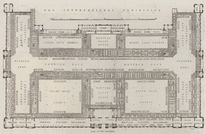 Die Internationale Ausstellung, Plan der Galerien von English School
