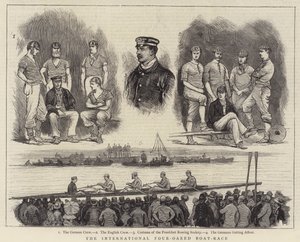 Das internationale Viererrennen (Gravur) von English School