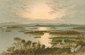 Die Inseln, Loch Lomond - Von oberhalb Luss von English School