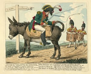 Die Reise eines modernen Helden zur Insel Elba, veröffentlicht in London, 1814