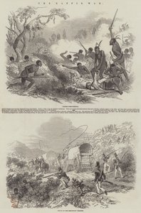 Der Kaffir-Krieg (Gravur) von English School