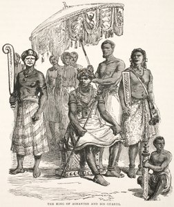 Der König von Ashantee und seine Wachen von English School