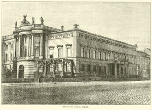 Das Königspalais, Berlin, März 1871 von English School